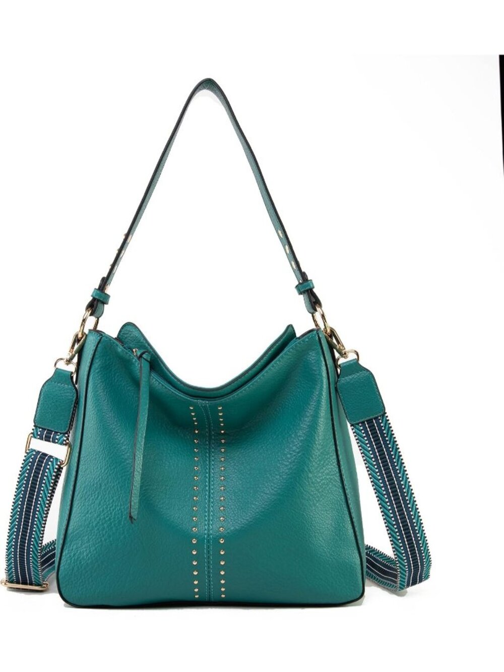 Women's Guitar Turquoise Hobo Bucket Top Handle Satchel Shoulder Purse Handbag
